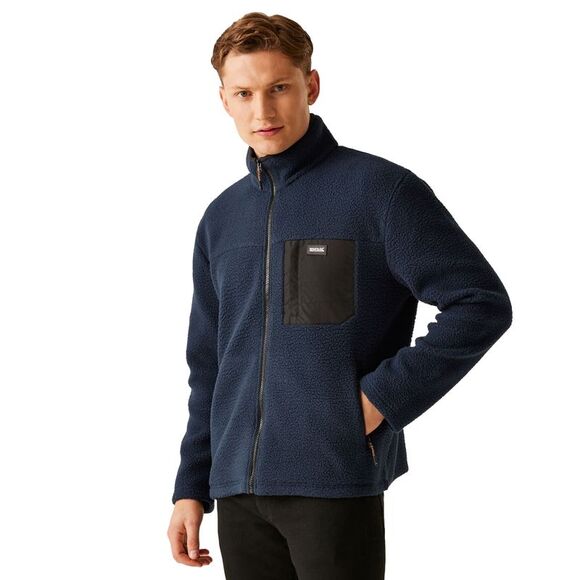 Regatta Mens Frankie Borg Fleece / Navy - Picture 4 of 5